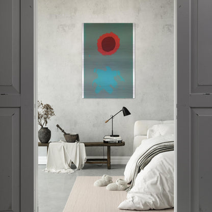 Chrome Green - 1972 - Adolph Gottlieb Brushed Aluminum Print - 70x100 cm / 28x40 inches | Adolph Gottlieb Aluminum Print | Adolph Gottlieb Prints