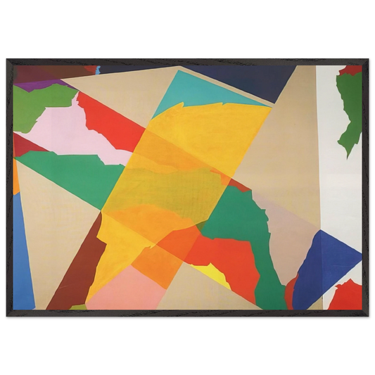 In Croce III - 1969 - Piero Dorazio Framed Art Print – Black Wooden Frame - Default Title - -Framed Art Print