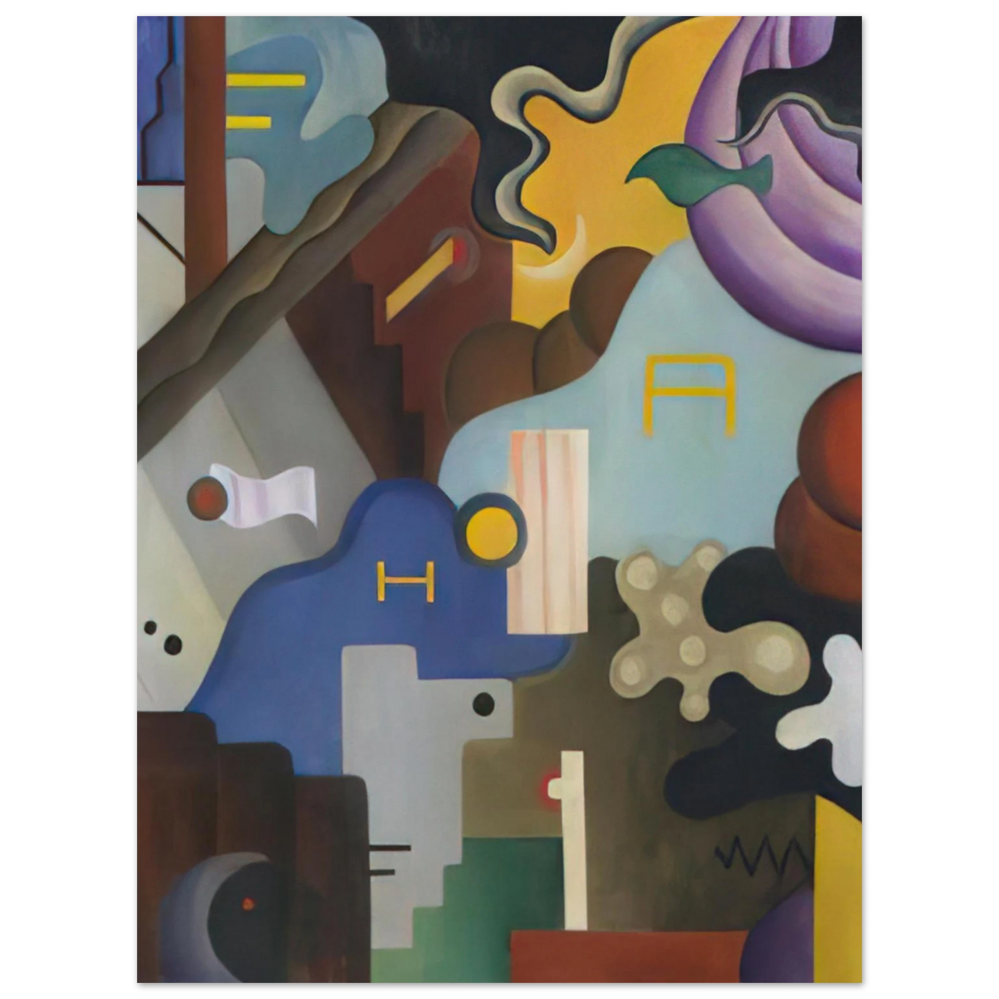 Julius Evola - Composizione futurista - Abstract Art, Dada Fine Art Poster - Default Title