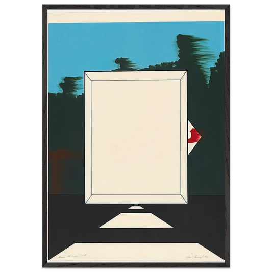 Untitled - 1966 N4 - Allan D Arcangelo Framed Art Print – Black Wooden Frame - Default Title - -Framed Art Print