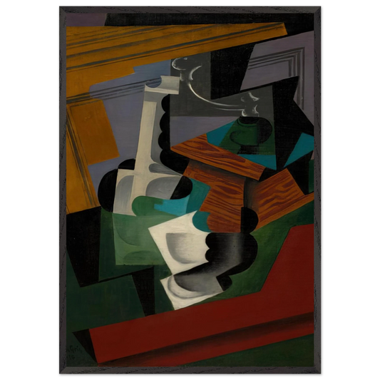 THE COFFEE MILL 1916 - Juan Gris Framed Art Print – Black Wooden Frame - Default Title - -Framed Art Print
