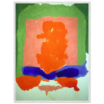 Helen Frankenthaler - Small s Paradise - 1964 Wall art - 30x45 cm / 12x18 Inches - Premium Wooden Framed Poster With Fine Art Paper - White frame