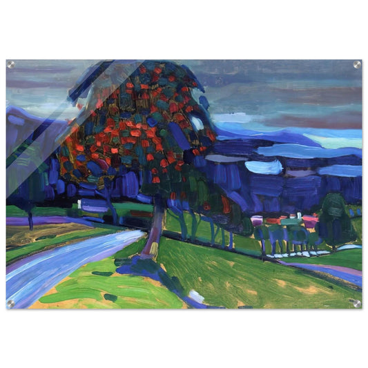 AUTUMN IN MURNAU 1908 - Wassily Kandinsky Acrylic Print - 70x100 cm / 28x40″ inches