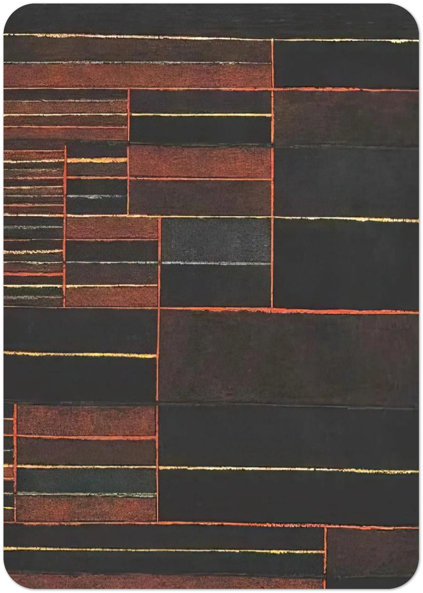 IN THE CURRENT SIX THRESHOLDS 1929 By Paul Klee Pack of 10 Post Cards | Paul Klee Post Cards | A6 (10.5 x 14.8 cm) - 4.1 x 5.8 inches