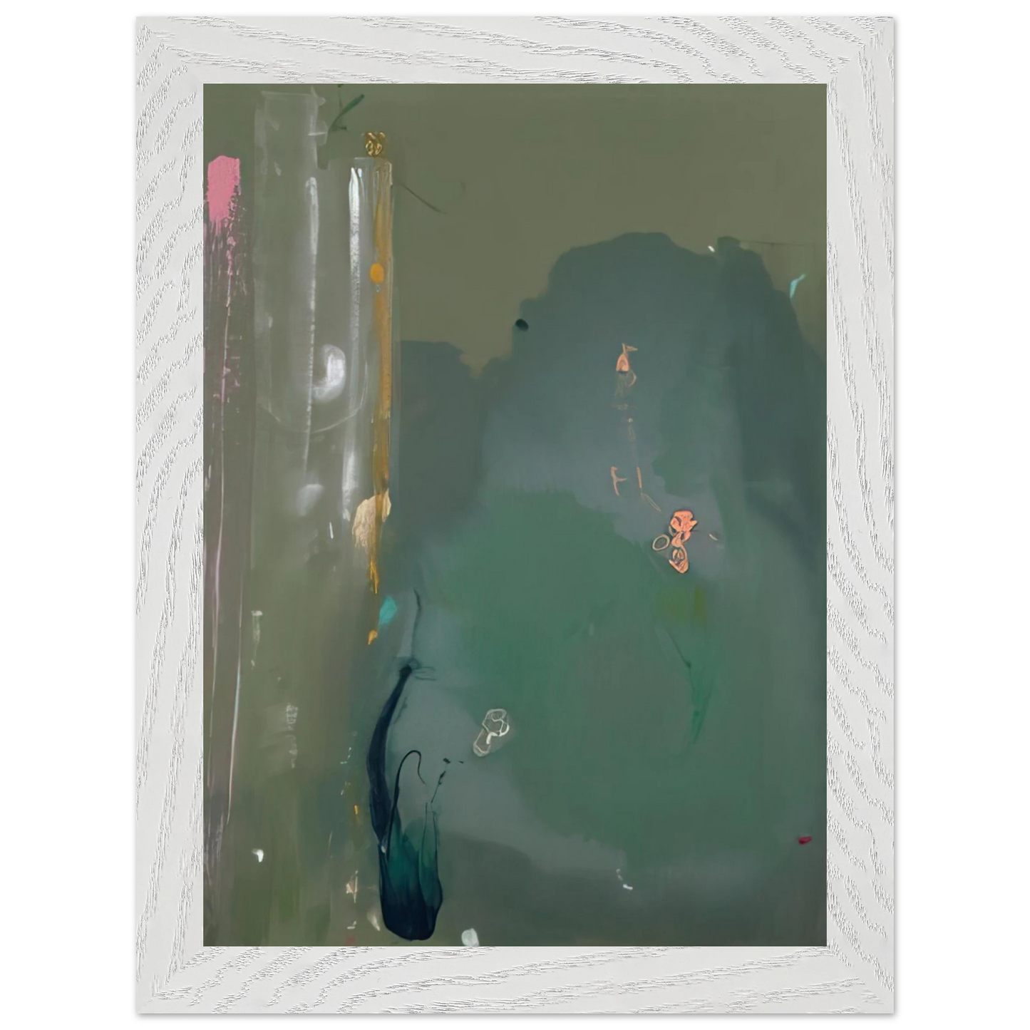 Helen Frankenthaler - CÃ´te d Argent - 1980 Wall art - 27x35 cm / 11x14 inches - Premium Wooden Framed Poster With Fine Art Paper - Wood frame