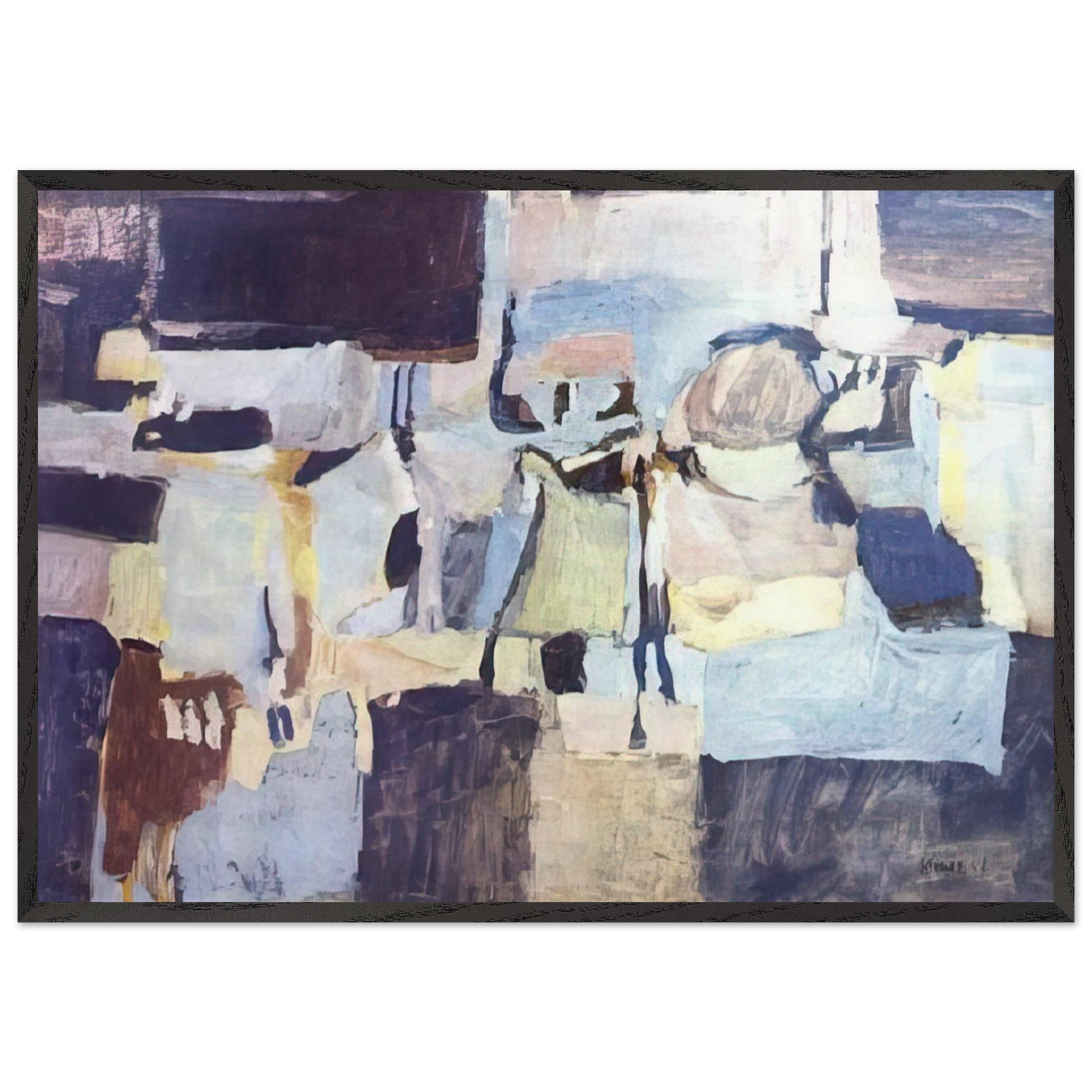 Pintura - 1958 - Menez Framed Art Print – Black Wooden Frame - Default Title - -Framed Art Print