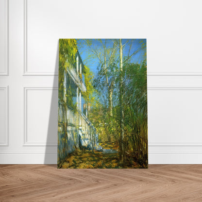 Summer at Cos Cob - Childe Hassam Brushed Aluminum Print - 70x100 cm / 28x40 inches | Childe Hassam Aluminum Print | Childe Hassam Prints