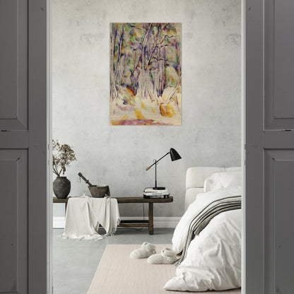 The Park of the Chateau Noir with Well - Paul Cézanne Brushed Aluminum Print - 70x100 cm / 28x40 inches | Paul Cézanne Aluminum Print | Paul Cézanne Prints