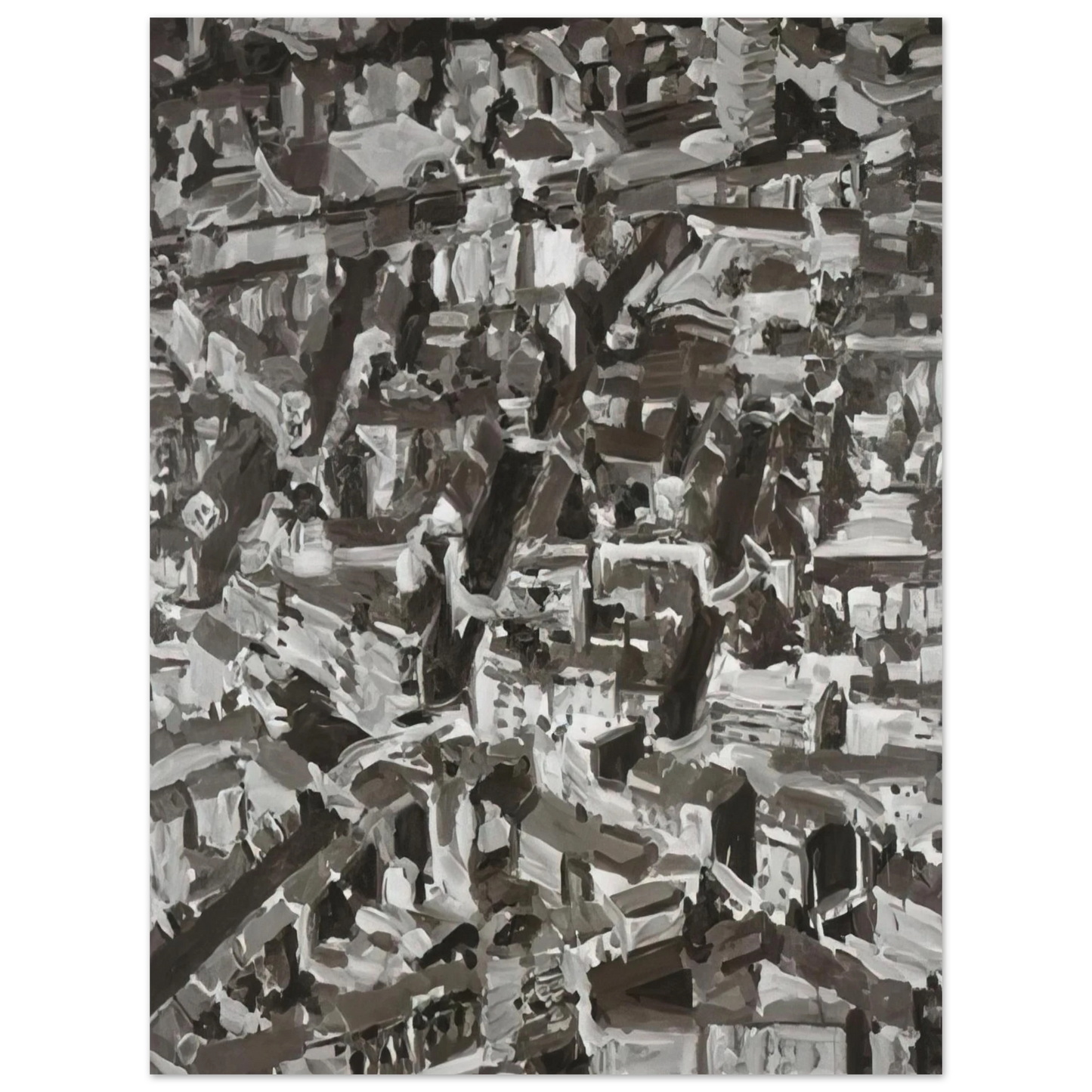 Gerhard Richter - TOWNSCAPE D 1968 Fine Art Poster - Default Title