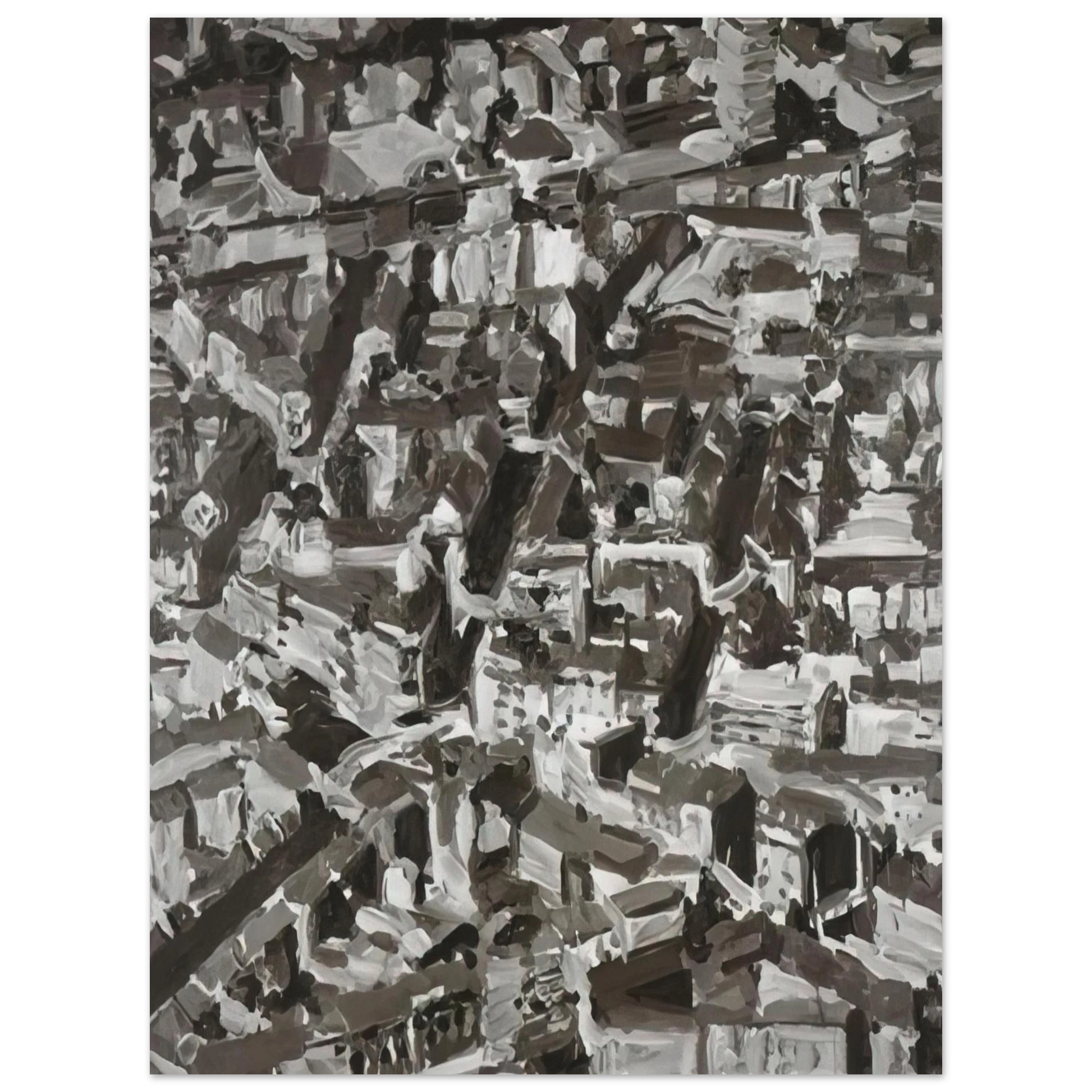 Gerhard Richter - TOWNSCAPE D 1968 Fine Art Poster - Default Title