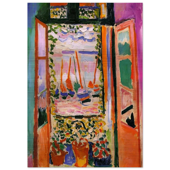 OPEN WINDOW COLLIOURE 1905 - Henri Matisse Brushed Aluminum Print - 70x100 cm / 28x40 inches | Henri Matisse Aluminum Print | Henri Matisse Prints