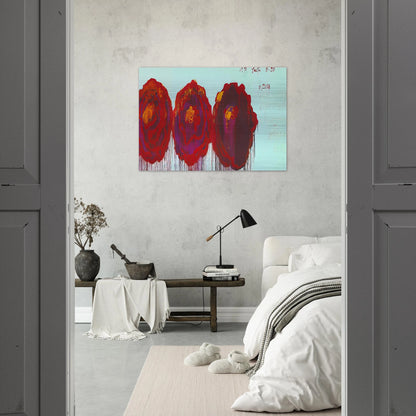 The Rose  IV  - Cy Twombly Brushed Aluminum Print - 70x100 cm / 28x40 inches | Cy Twombly Aluminum Print | Cy Twombly Prints