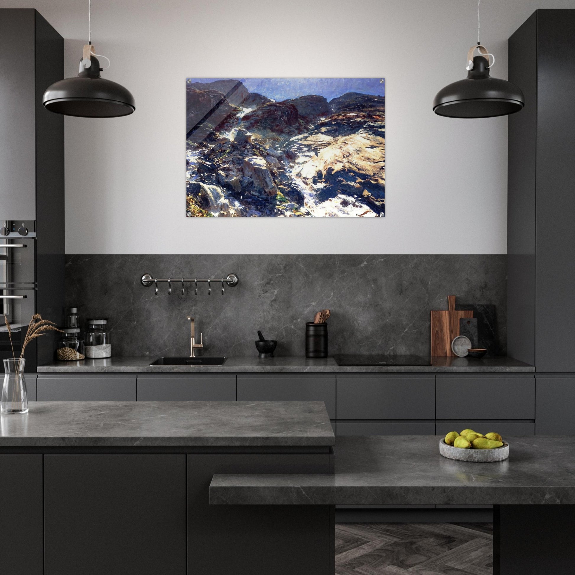 Glacier Streams - John Singer Sargent Acrylic Print - 70x100 cm / 28x40″ inches