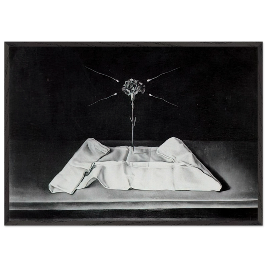 MYSTICAL CARNATION 1951 - Salvador Dali Framed Art Print – Black Wooden Frame - Default Title - -Framed Art Print