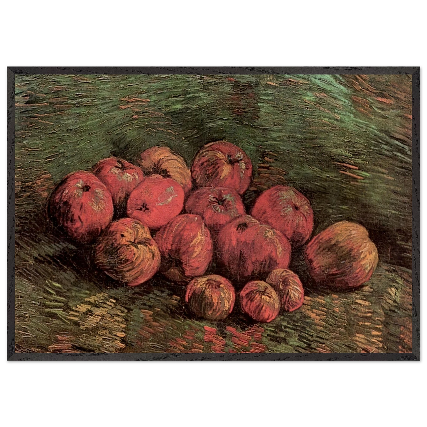 Still Life with Apples N2 - Vincent van Gogh Framed Art Print – Black Wooden Frame - Default Title - -Framed Art Print
