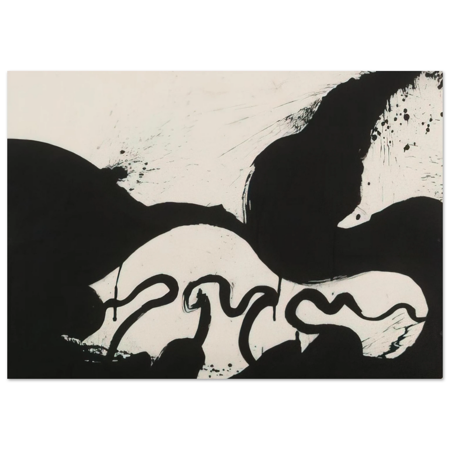 Helen Frankenthaler - Untitled - 1973 Wall art - 20x25 cm / 8x10 inches - Premium Wooden Framed Poster With Fine Art Paper - Wood frame