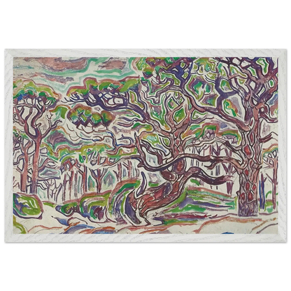 Walter Inglis Anderson - Walter Anderson Wall art - 30x45 cm / 12x18 Inches - Premium Wooden Framed Poster With Fine Art Paper - Black frame