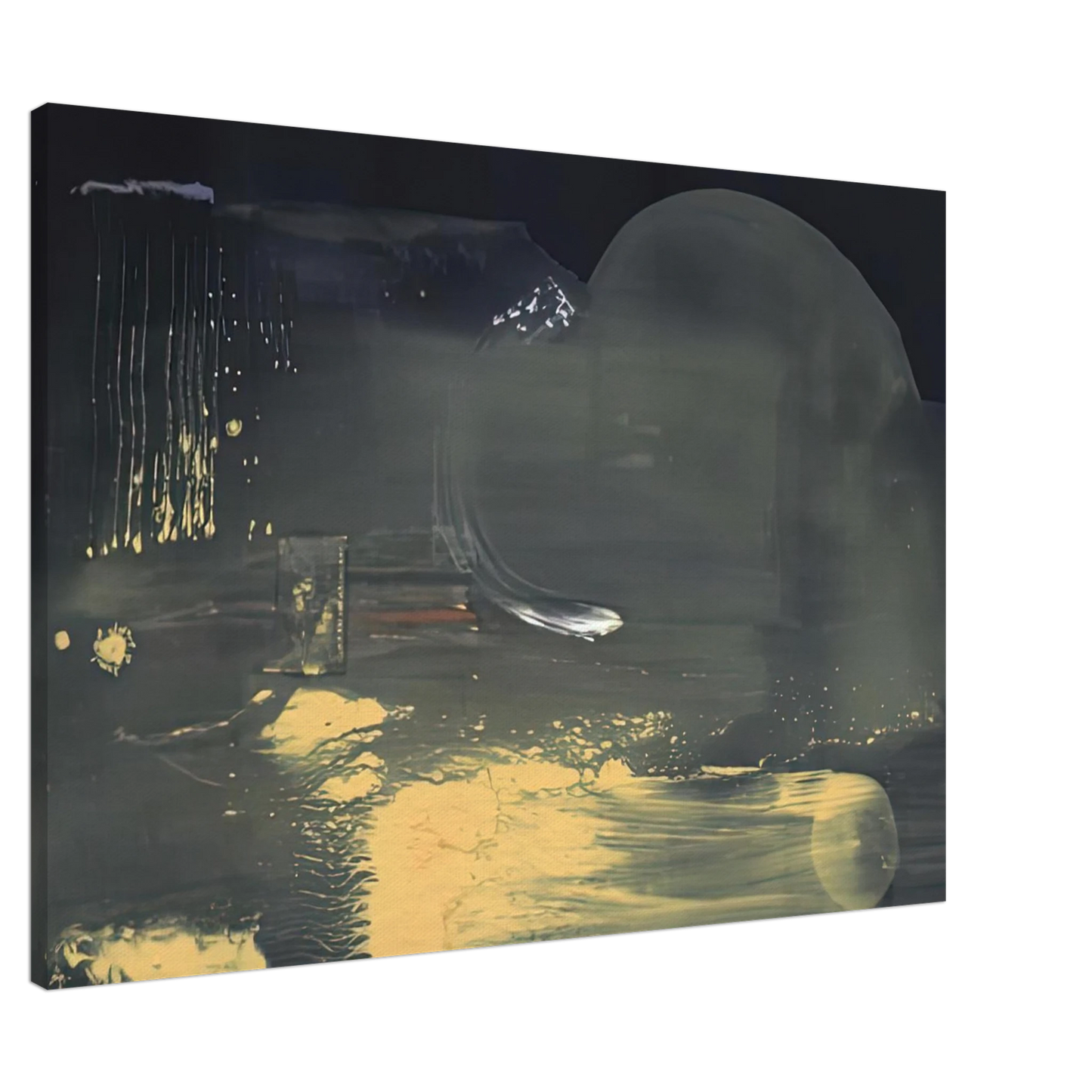 Helen Frankenthaler - Spellbound, 1991- Wall Art - 21x29.7 cm / 8x12" - Premium Wooden Framed Poster With Fine Art Paper - Black frame