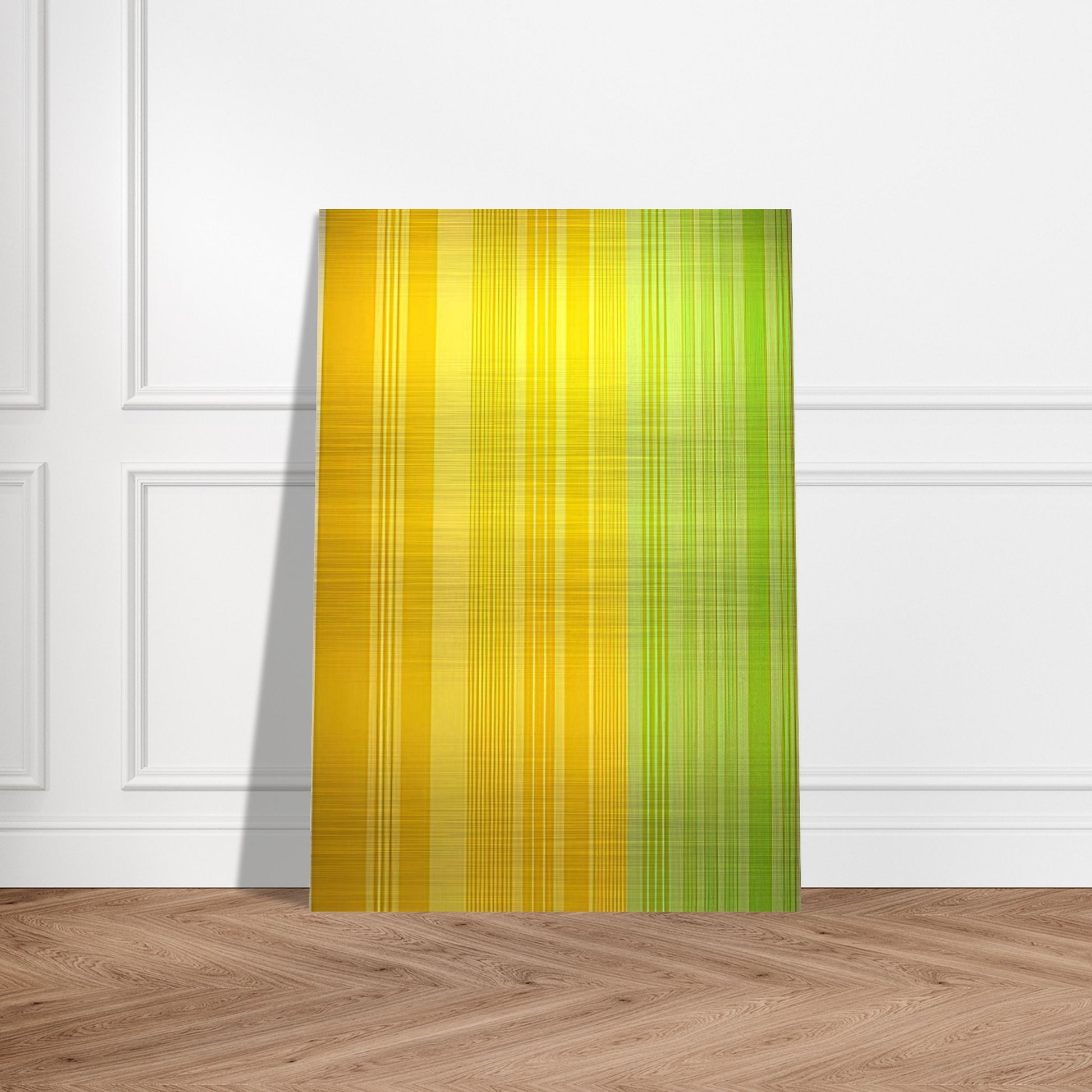 Lime-Lemon - 1970 - Gene Davis Brushed Aluminum Print - 70x100 cm / 28x40 inches | Gene Davis Aluminum Print | Gene Davis Prints