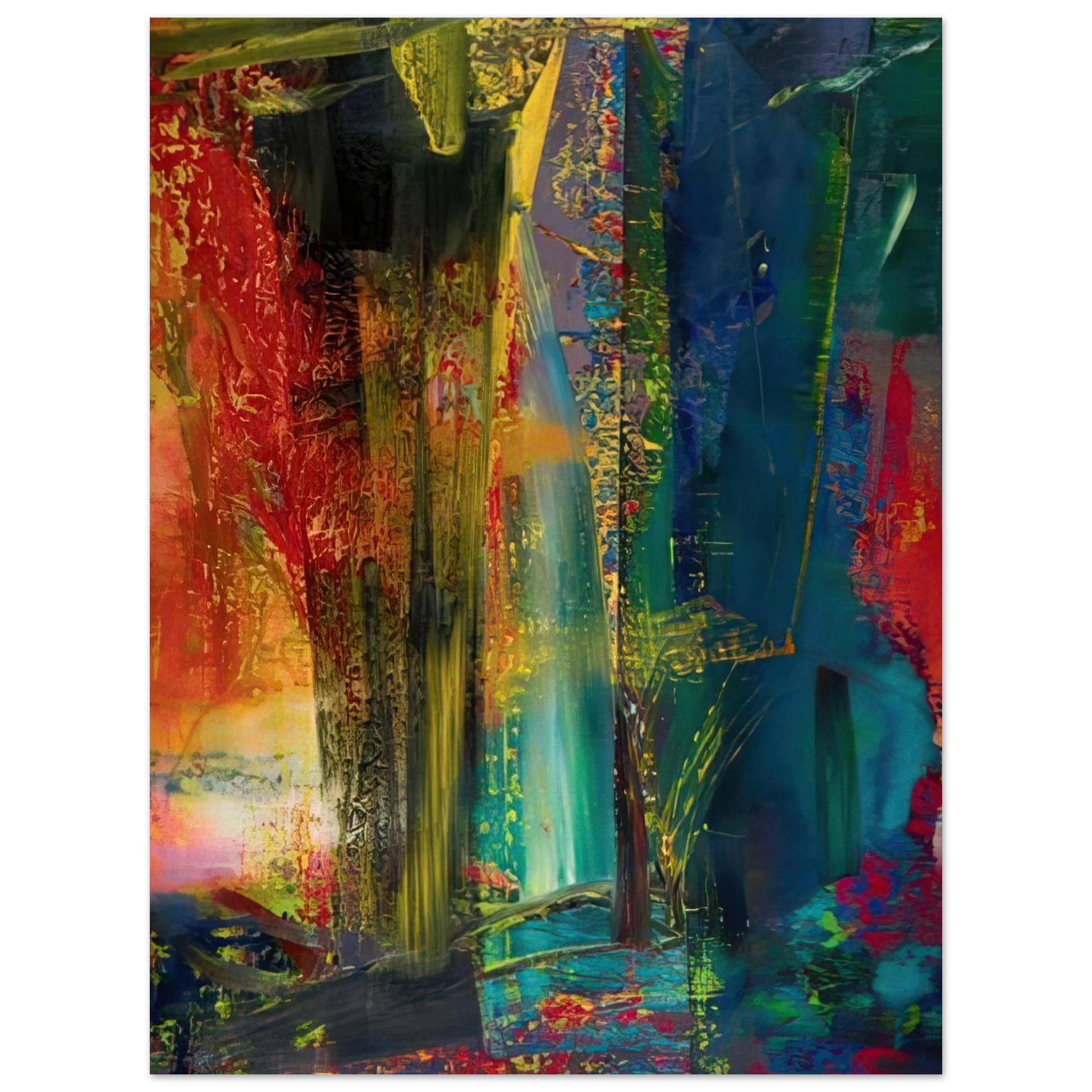 Gerhard Richter - ABSTRACT PAINTING 599 1986 Fine Art Poster - Default Title