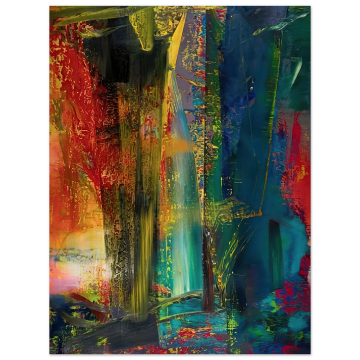 Gerhard Richter - ABSTRACT PAINTING 599 1986  75x100 cm / 30x40inches Fine Art Poster