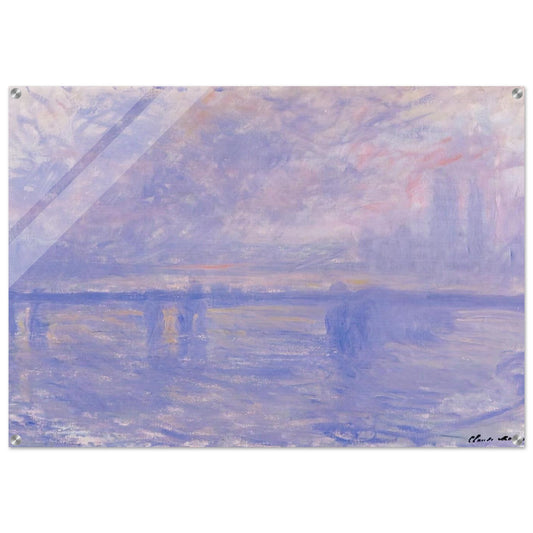 Charing Cross Bridge 09 - claude monet Acrylic Print - 70x100 cm / 28x40″ inches