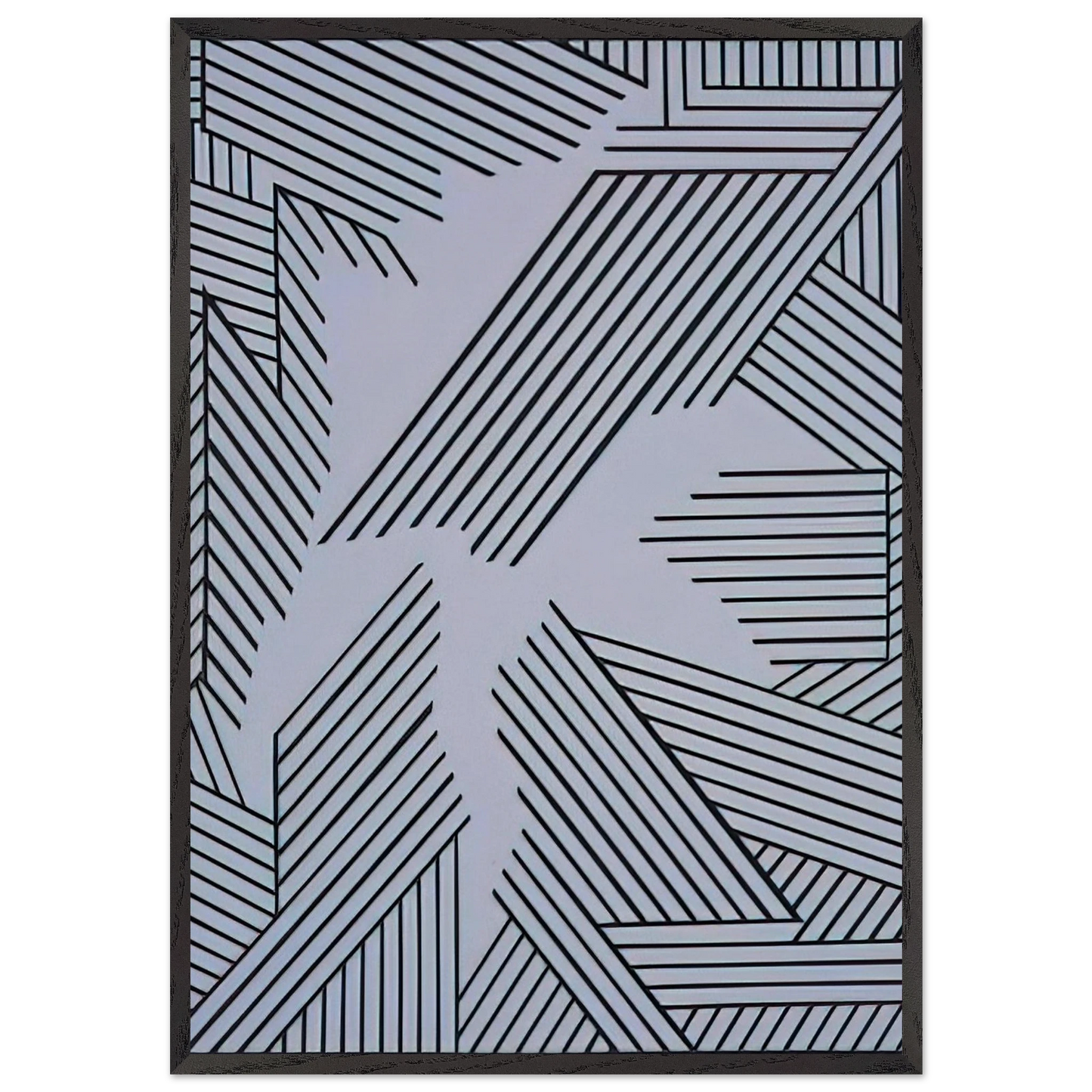 Untitled - 1998 N2 - Nicholas Krushenick Framed Art Print – Black Wooden Frame - Default Title - -Framed Art Print