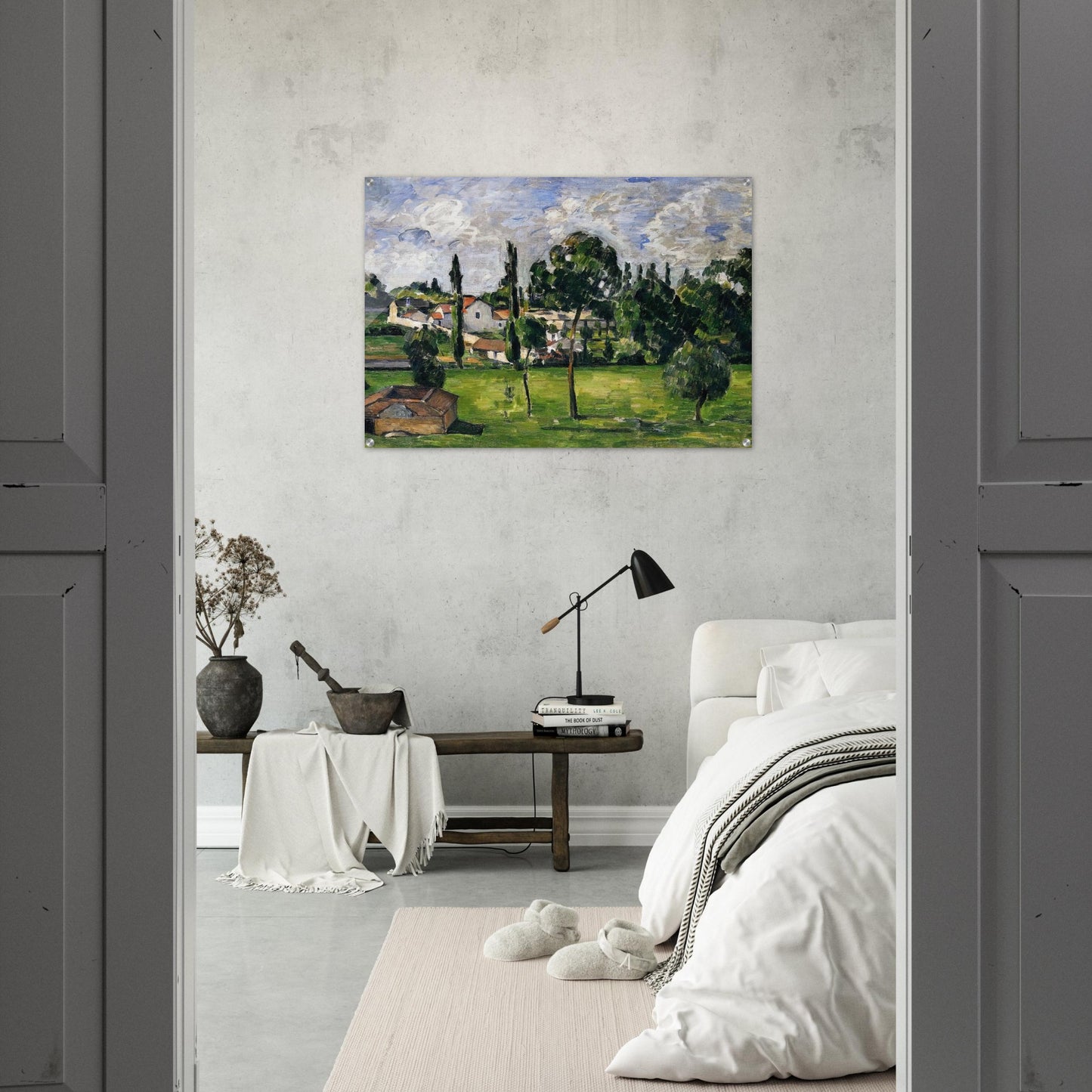 Landscape with Waterline - Paul Cézanne Acrylic Print - 70x100 cm / 28x40″ inches