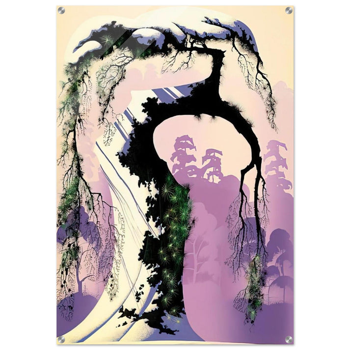 Norway Pine - Eyvind Earle Acrylic Print - 70x100 cm / 28x40″ inches | Eyvind Earle Wall Art | Eyvind Earle Prints