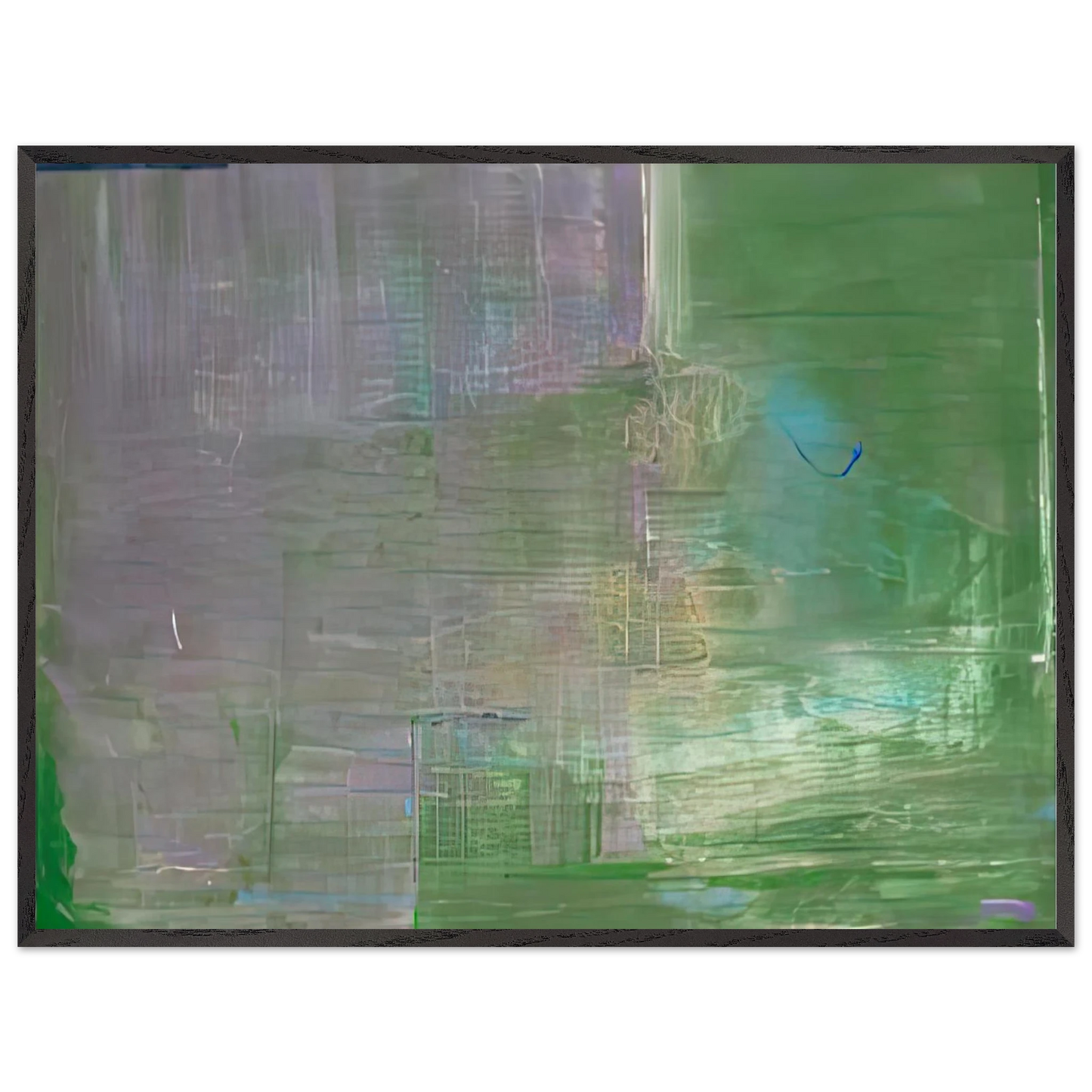 Helen Frankenthaler - Claude's Message, 1976- Wall Art - 60x80 cm / 24x32 inches - Premium Wooden Framed Poster With Fine Art Paper - Black frame