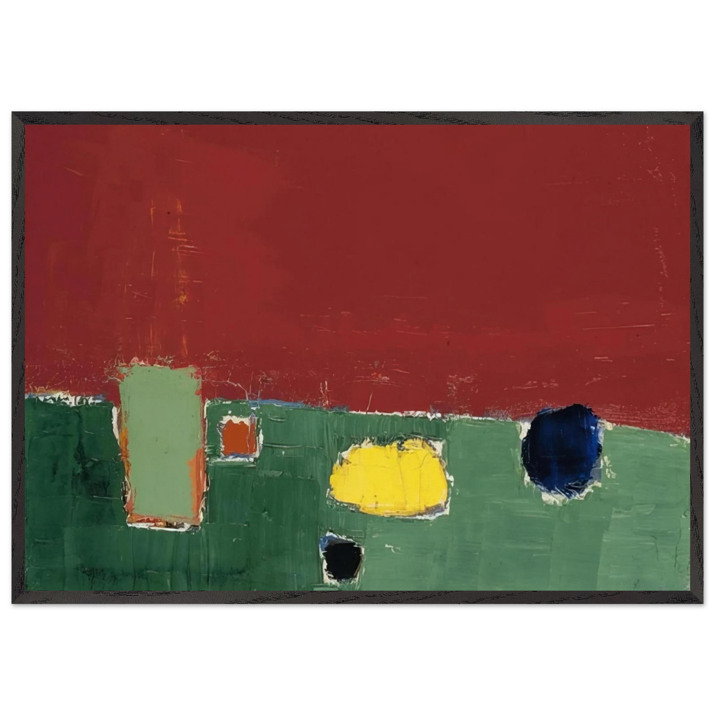 Nature morte - 1952 - Nicolas de Stael Framed Art Print – Black Wooden Frame - Default Title - -Framed Art Print