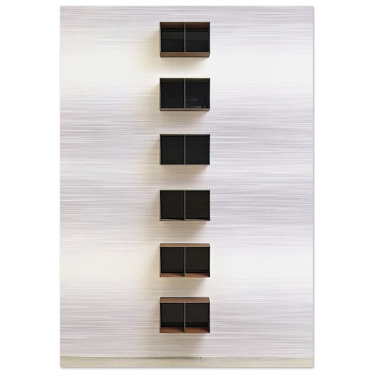 Untitled JUDDO0544 - 1990 - Donald Judd Brushed Aluminum Print - 70x100 cm / 28x40 inches | Donald Judd Aluminum Print | Donald Judd Prints