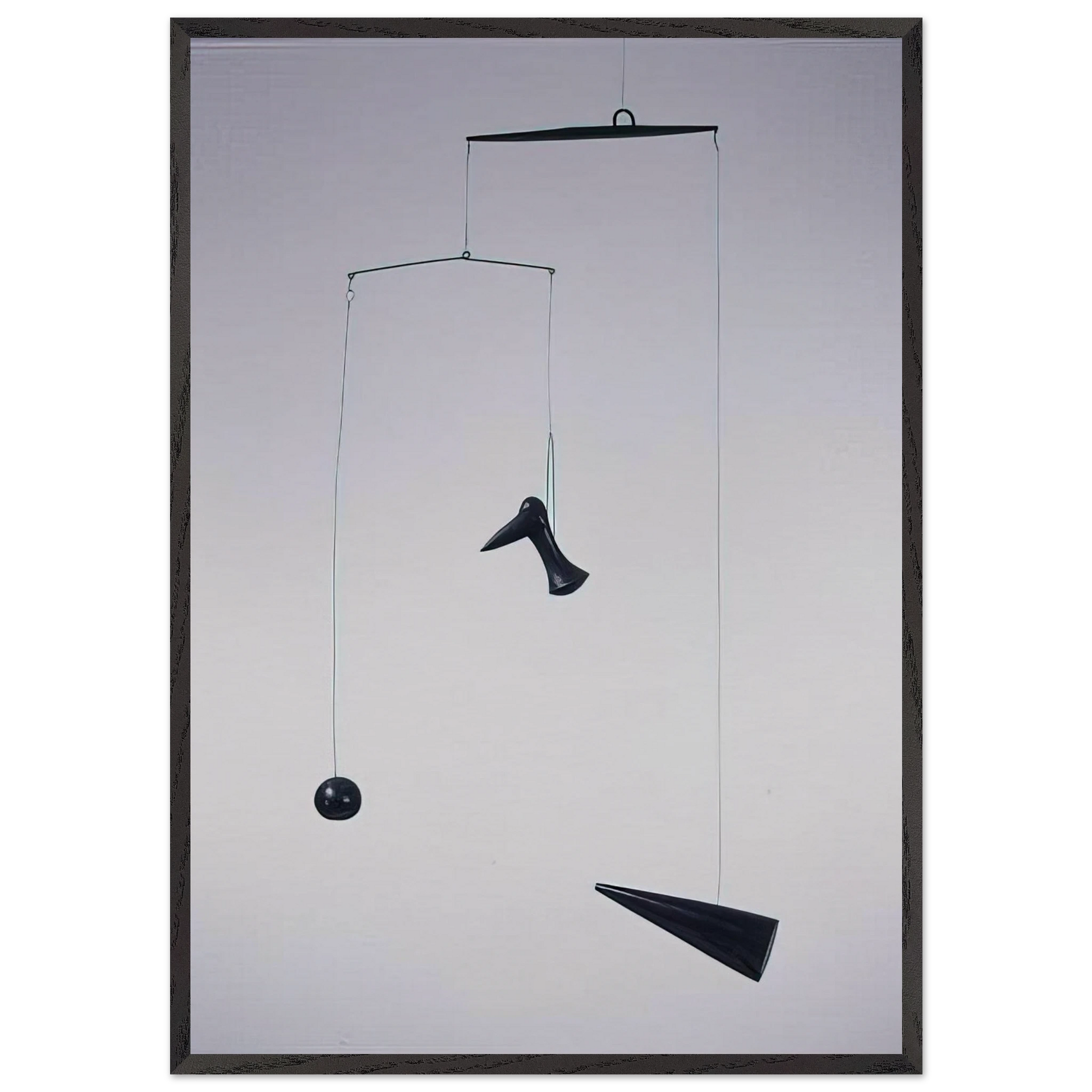 CONE DEBENE 1933 - Alexander Calder Framed Art Print – Black Wooden Frame - Default Title - -Framed Art Print