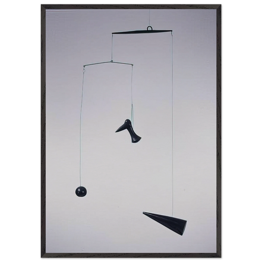 CONE DEBENE 1933 - Alexander Calder Framed Art Print – Black Wooden Frame - Default Title - -Framed Art Print