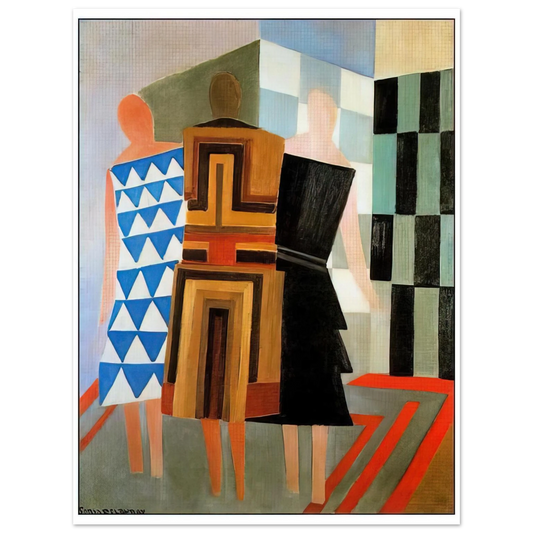 Sonia Delaunay - THREE WOMEN DRESSED SIMULTANEOUSLY Fine Art Poster - Default Title