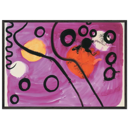 UNTITLED 1963 N1 - Alexander Calder Framed Art Print – Black Wooden Frame - Default Title - -Framed Art Print