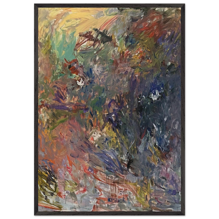 UNTITLED 1959 N3 - Milton Resnick 70x100 cm / 28x40 inches Framed Art Print – Black Wooden Frame