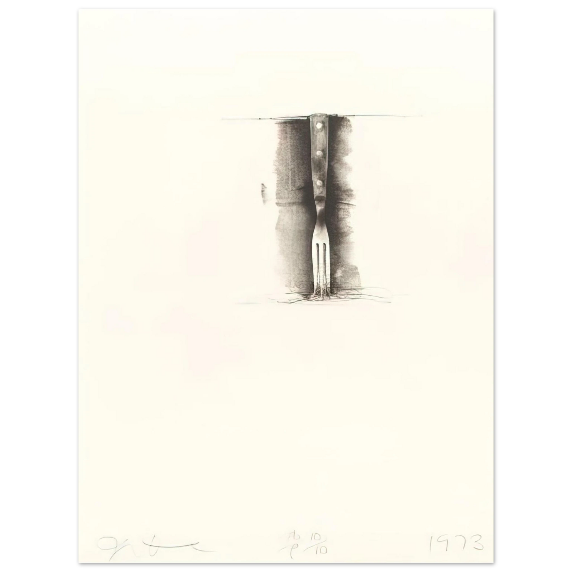 Jim Dine - UNTITLED FROM TEN WINTER TOOLS 1973 8 Fine Art Poster - Default Title