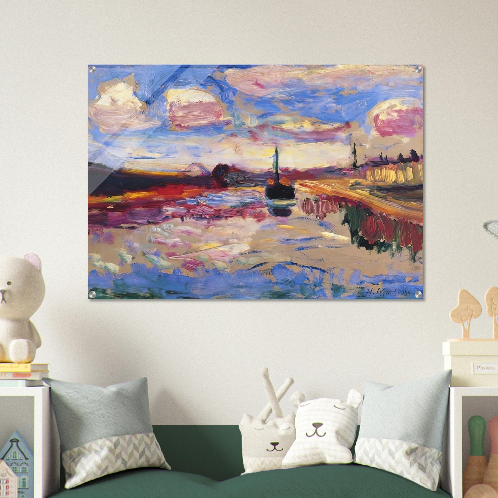 CANAL DU MIDI 1899 - Henri Matisse Acrylic Print - 70x100 cm / 28x40″ inches | Henri Matisse Wall Art | Henri Matisse Prints