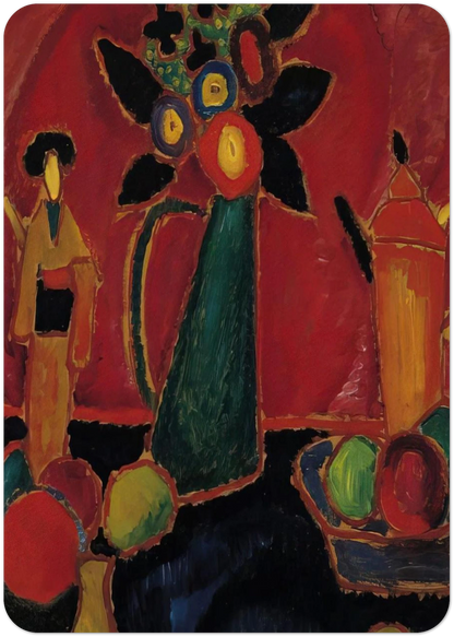JAPANESE FLOWER 1913 By Alexej von Jawlensky Pack of 10 Post Cards | Alexej von Jawlensky Post Cards | A6 (10.5 x 14.8 cm) - 4.1 x 5.8 inches