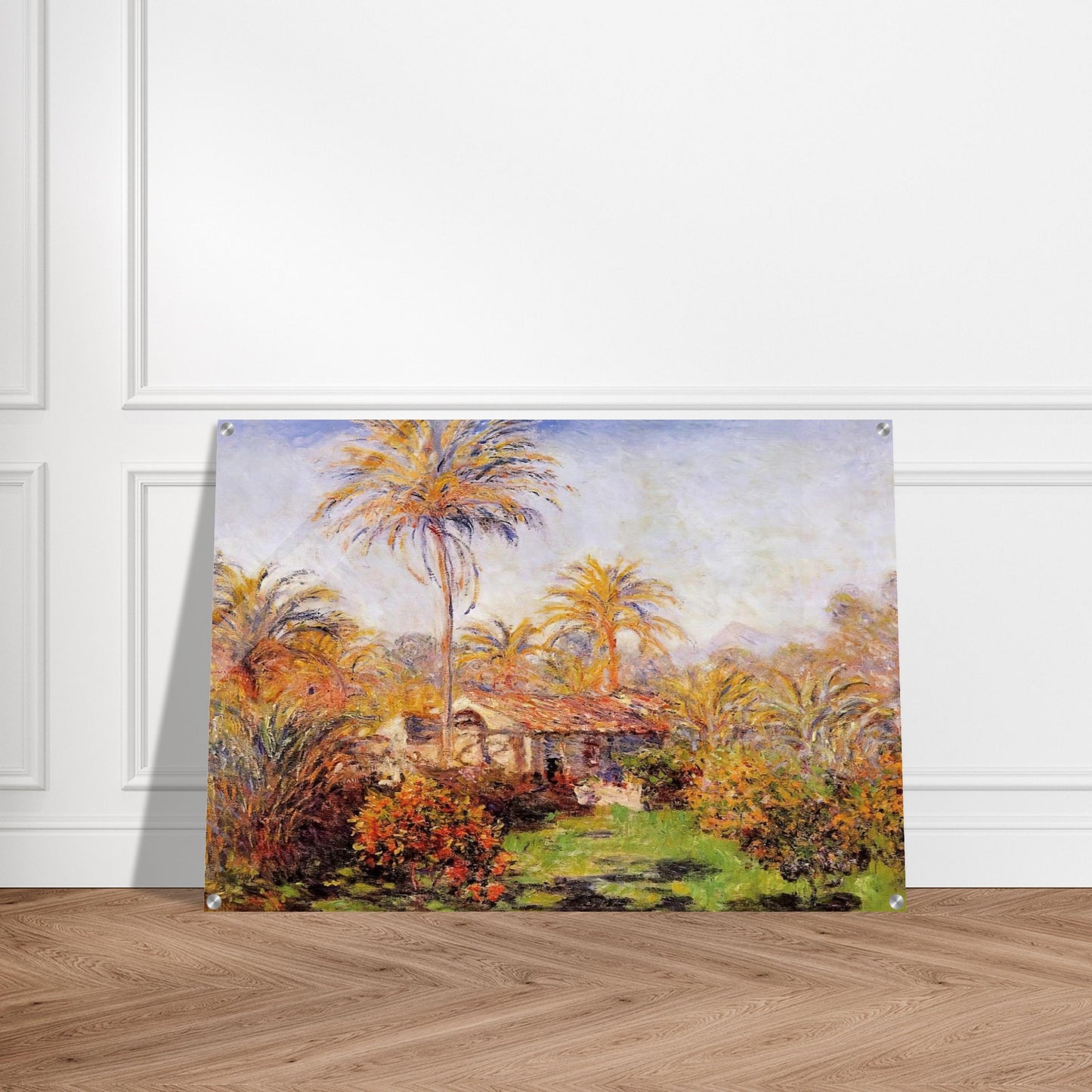 Small Country Farm in Bordighera - claude monet Acrylic Print - 70x100 cm / 28x40″ inches