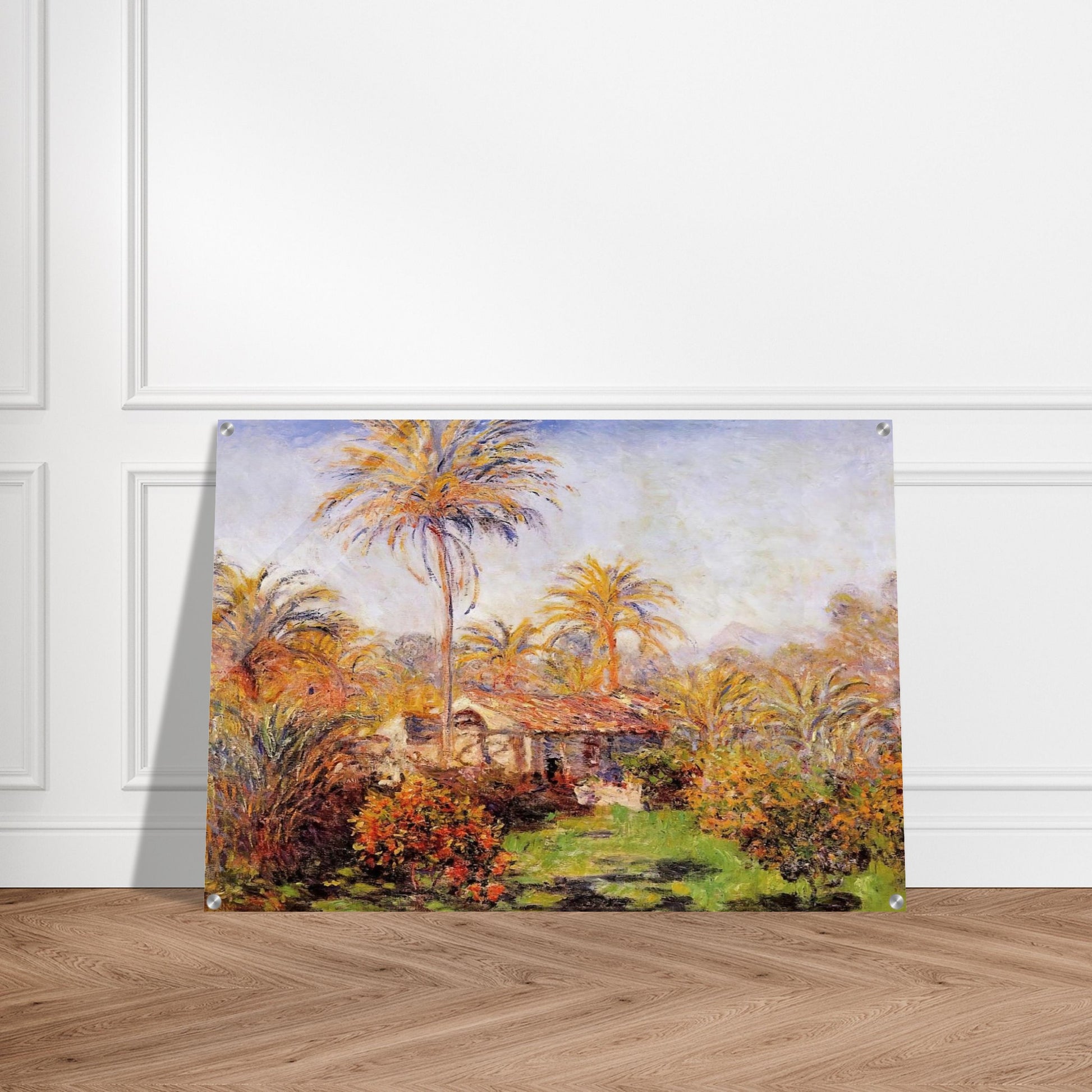 Small Country Farm in Bordighera - claude monet Acrylic Print - 70x100 cm / 28x40″ inches