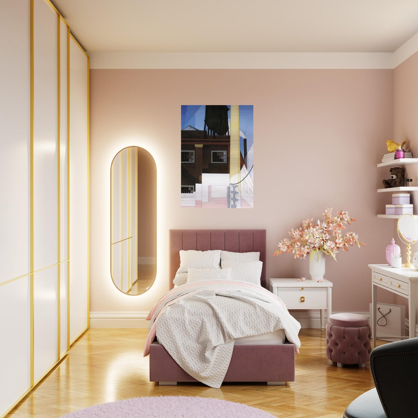 And the Home of the Brave - 1931 - Charles Demuth Brushed Aluminum Print - 70x100 cm / 28x40 inches | Charles Demuth Aluminum Print | Charles Demuth Prints