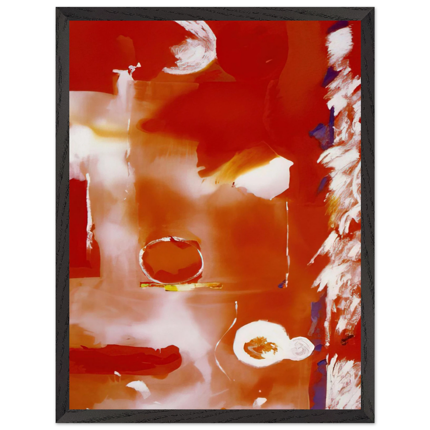 Helen Frankenthaler - Seeing the Moon on a Hot Summer Day - 1987 Wall art - 60x80 cm / 24x32 Inches - Fine Art Poster - -