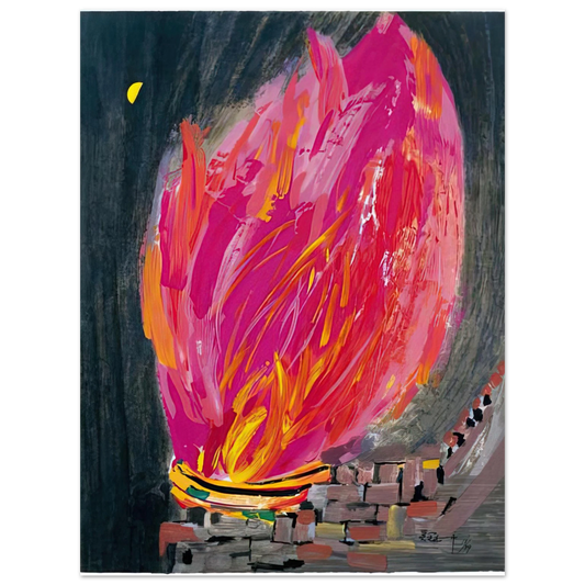 Wu Guanzhong - Torch - 2008 Fine Art Poster - Default Title