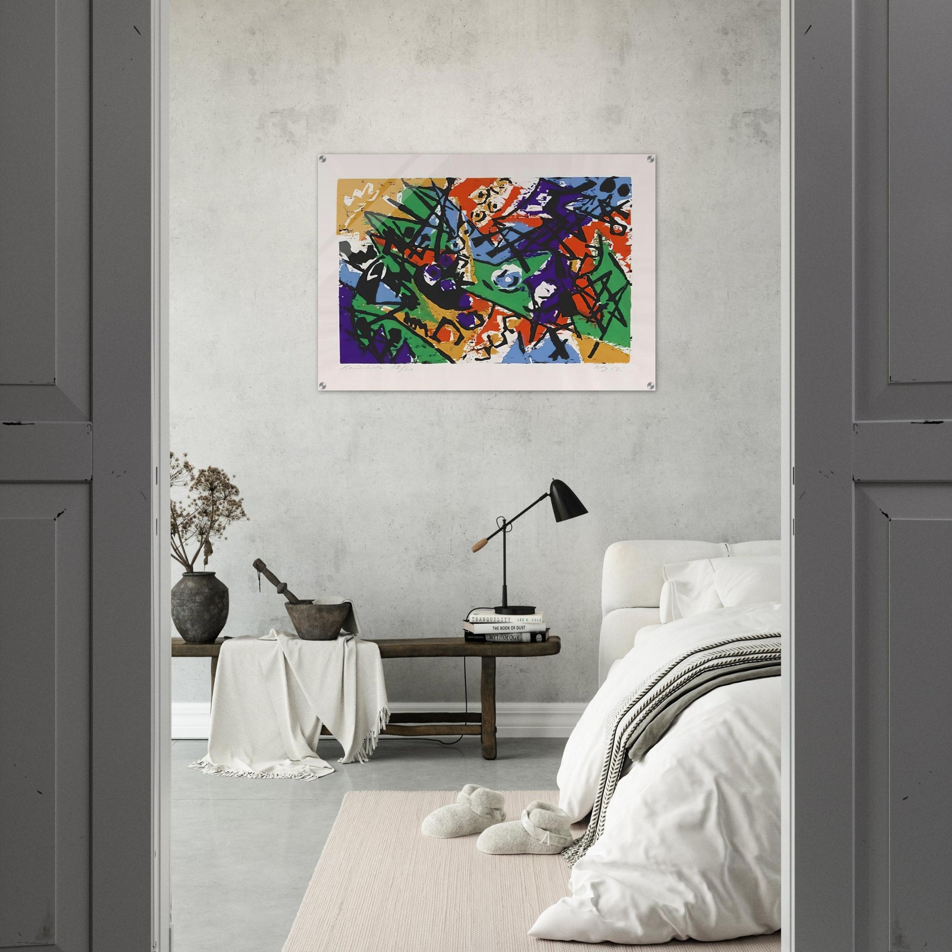 Farbholzschnitt 1952-2 - 1952 - Ernst Wilhelm Nay Acrylic Print - 70x100 cm / 28x40″ inches | Ernst Wilhelm Nay Wall Art | Ernst Wilhelm Nay Prints
