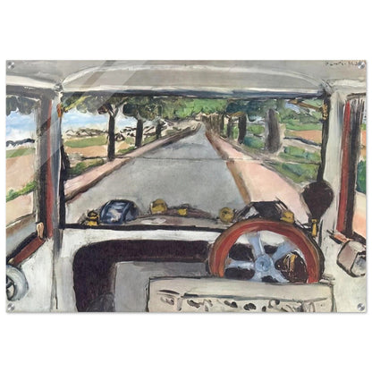 THE WINDSHIELD 1917 0 - Henri Matisse Acrylic Print - 70x100 cm / 28x40″ inches | Henri Matisse Wall Art | Henri Matisse Prints