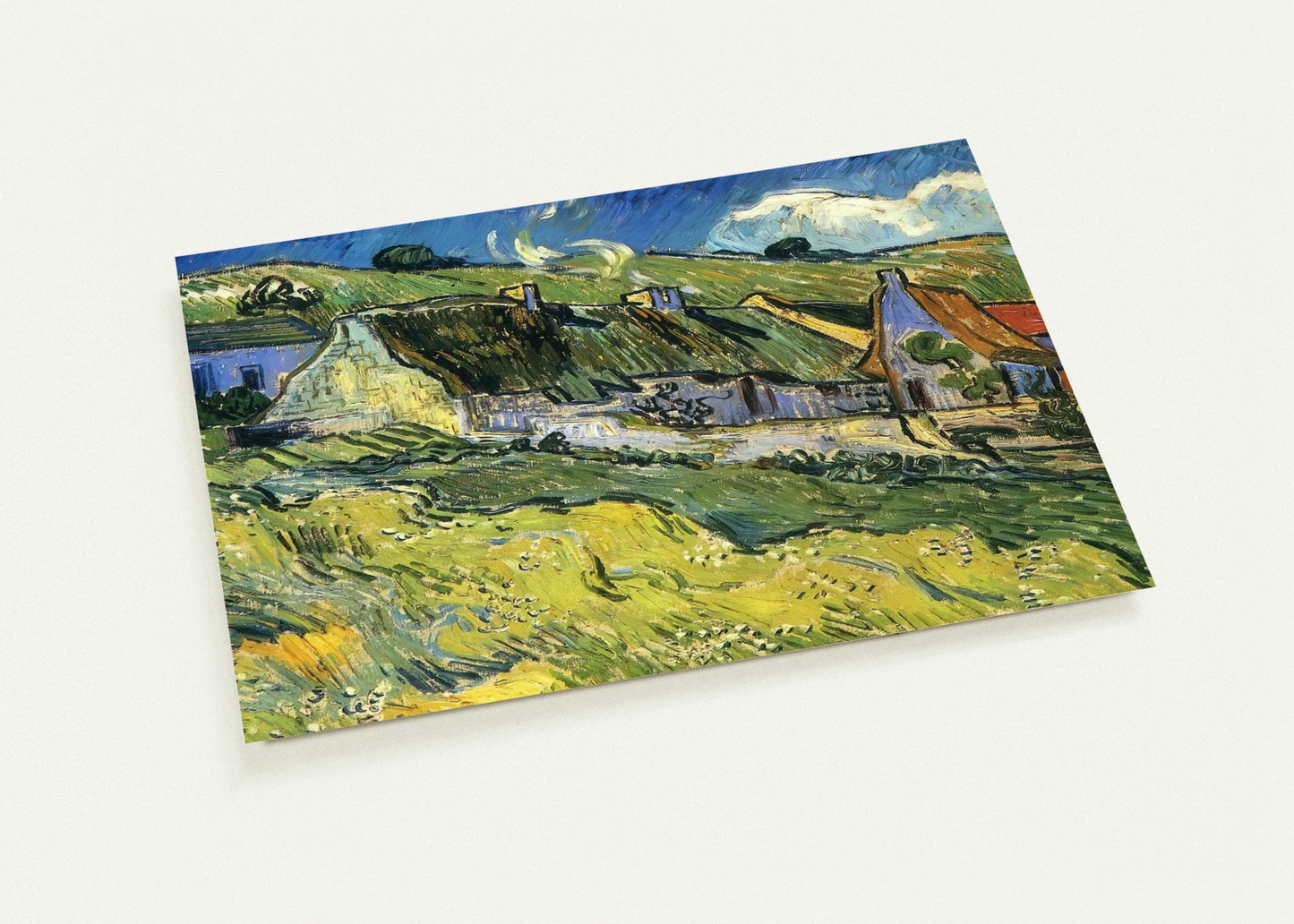 A Group of Cottages By Vincent van Gogh Pack of 10 Post Cards | Vincent van Gogh Post Cards | A6 (10.5 x 14.8 cm) - 4.1 x 5.8 inches