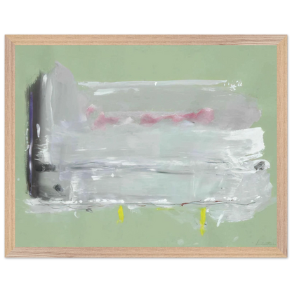 Helen Frankenthaler - Untitled - 1984 Wall art - 60x80 cm / 24x32 inches - Premium Wooden Framed Poster With Fine Art Paper-canvas - White frame