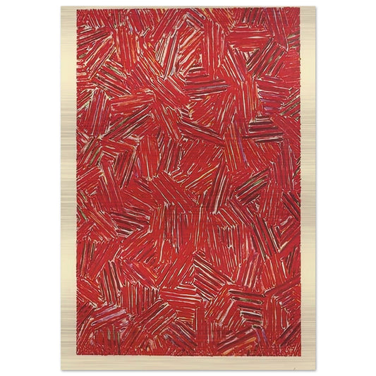 CICADA ULAE 219 - Jasper Johns Brushed Aluminum Print - 70x100 cm / 28x40 inches | Jasper Johns Aluminum Print | Jasper Johns Prints